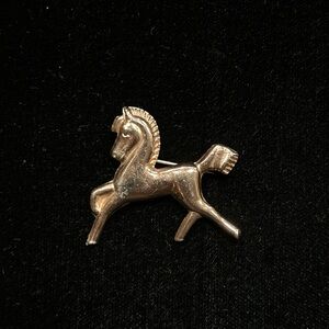 CORO vintage Sterling horse pin